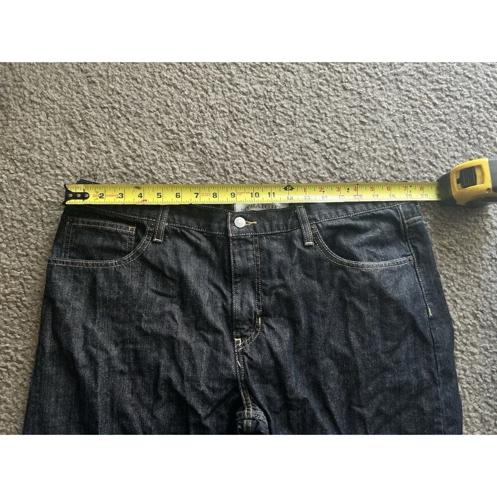 Tommy Hilfiger Straight Fit jeans Denim Sz 38x32 Blue Jean - Picture 3 of 9